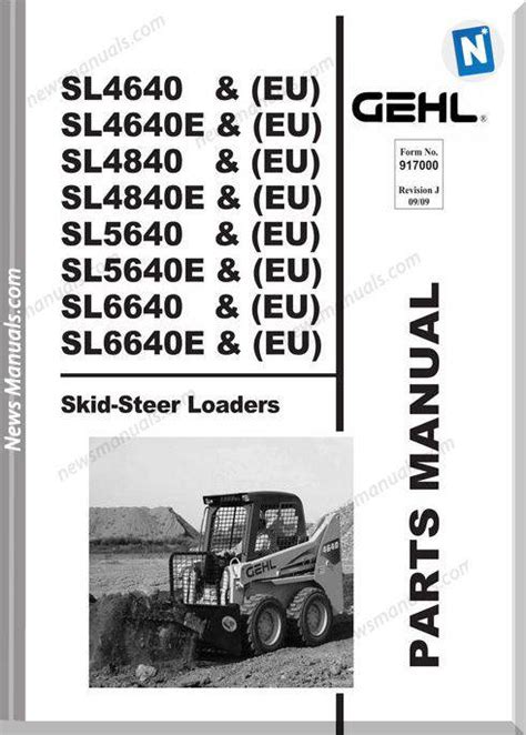 gehl skid-steer warning lights|gehl sl4640 hydraulic manual.